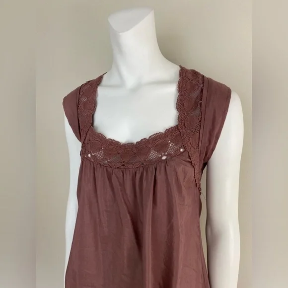 WILFRED lace trimmed silk top. Size XS - Picture 5 of 11